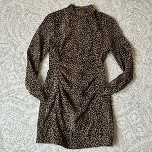 Zara Leopard Print Dress Medium